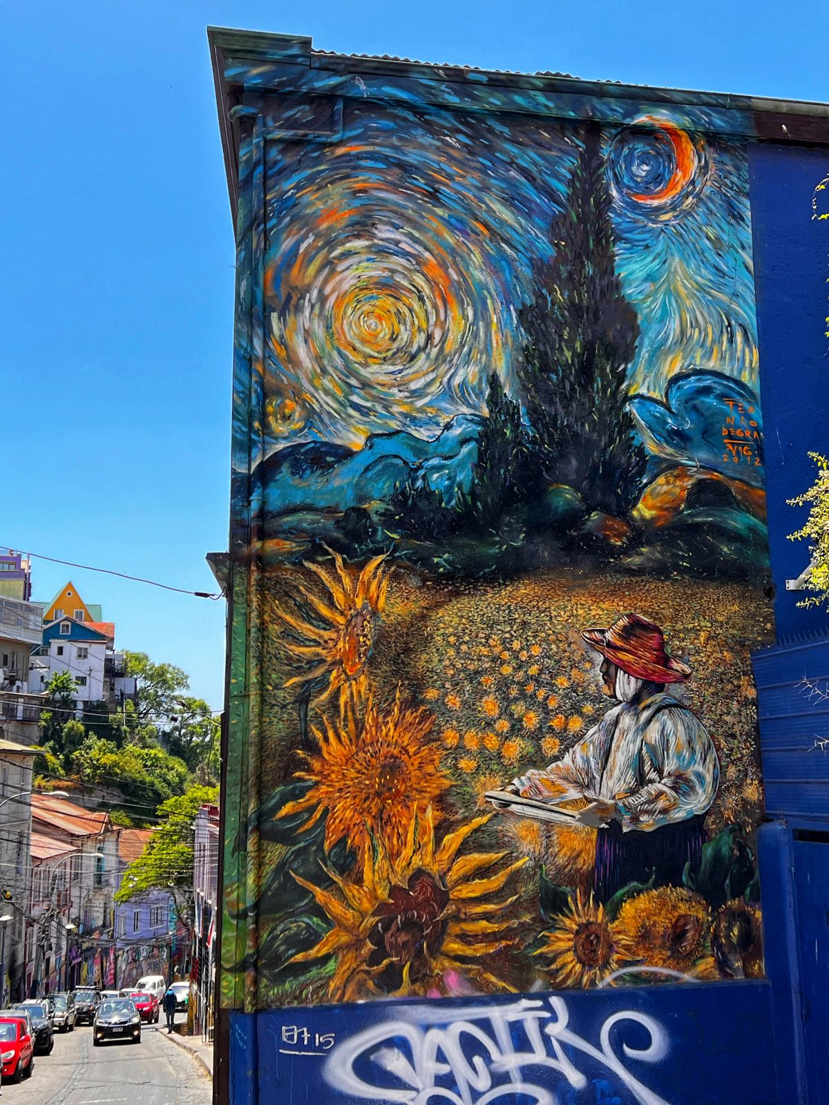 瓦尔帕莱索的墙绘 Murals in Valparaiso